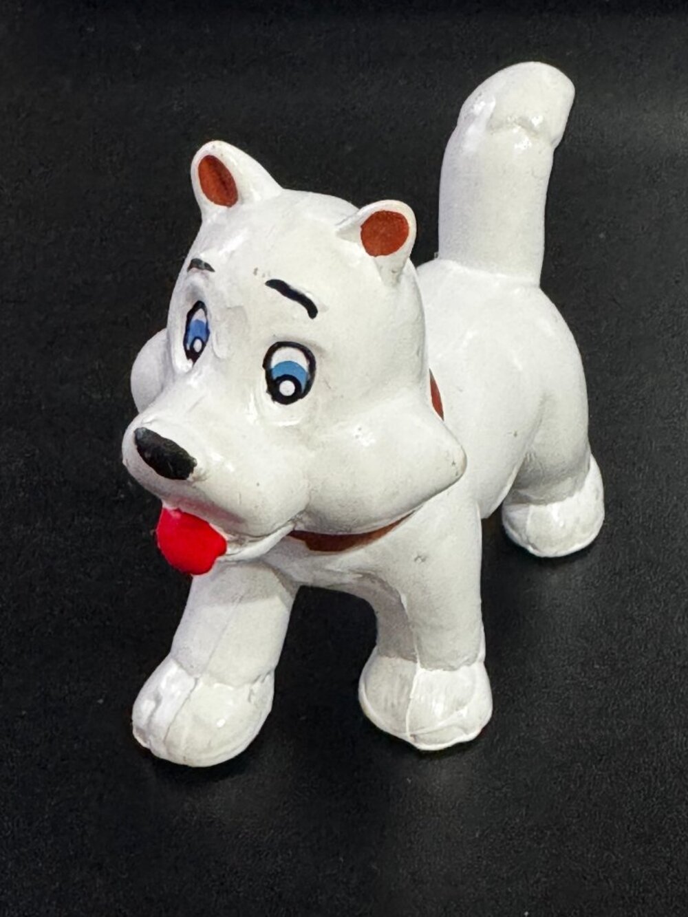 Jasman My Precious Pets White Siberian Husky Mini Figurine, Vintage Circa 1990s